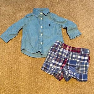 NWOT Ralph Lauren baby boy outfit 6 months